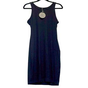 NWT Valiamcep Black Ribbed Tank Dress